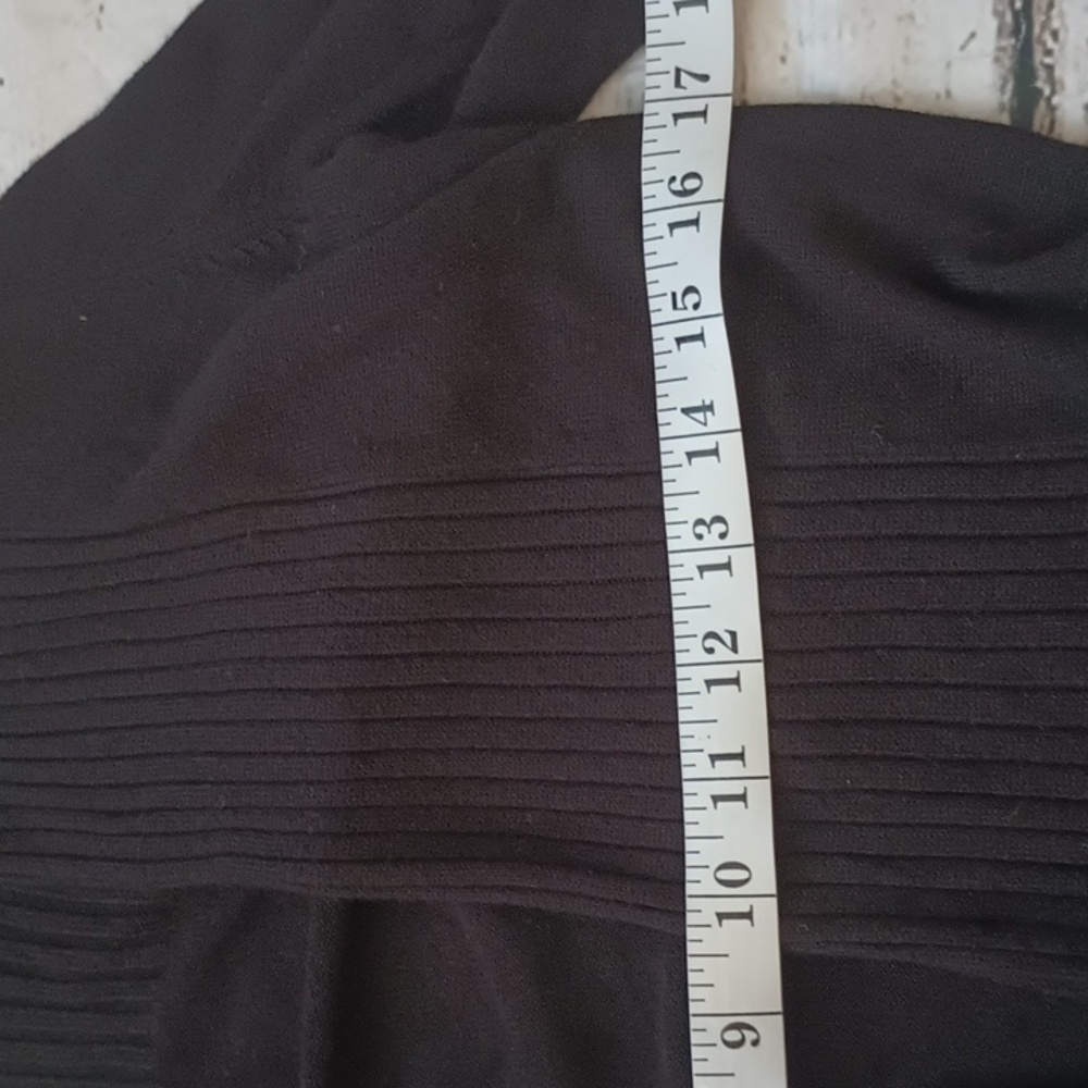Cache Black Rib Shawl Collar Open Cardigan S - Picture 4 of 7